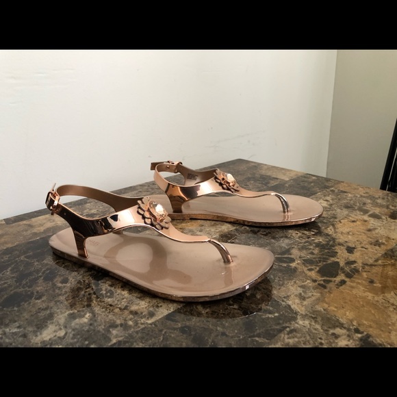 miley metallic jelly sandal